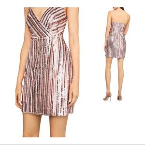BCBGMAXAZRIA SEQUIN MINI DRESS